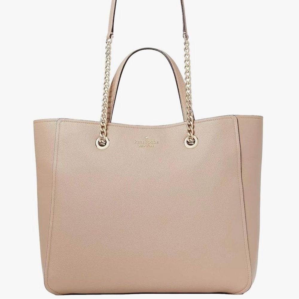 Kate Spade Infinite Large Triple Compartment Tote Bag in Warm Beige
